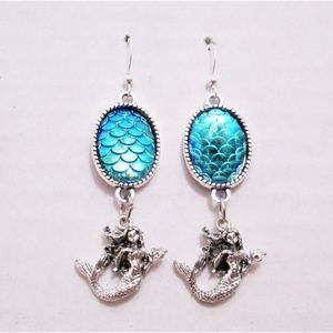 Mermaid  fish  scale  earrings